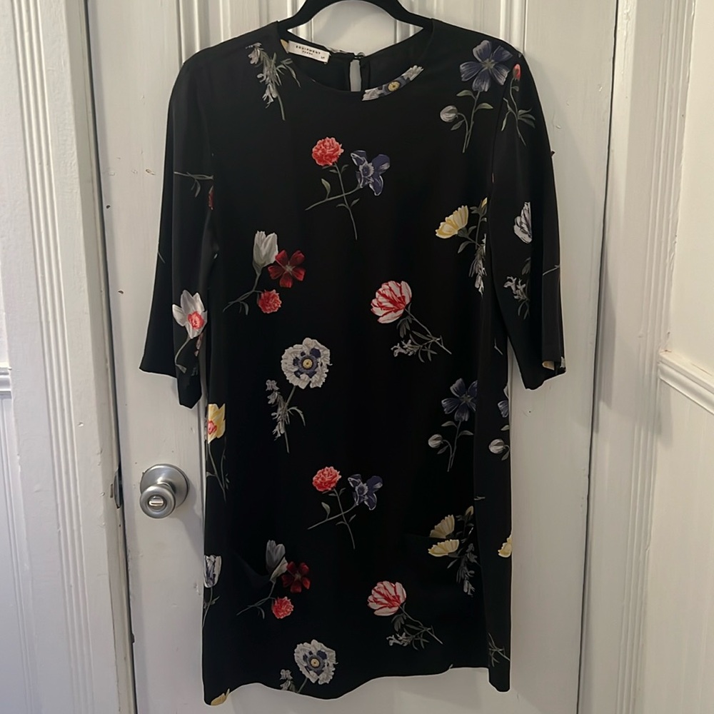 Floral silk dress
